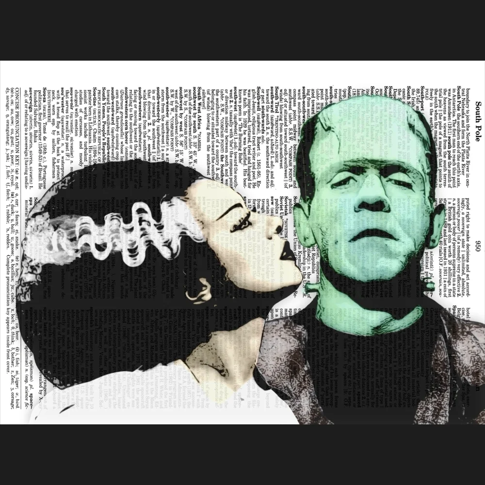 The Frankenstein Monsters Dictionary Art Print